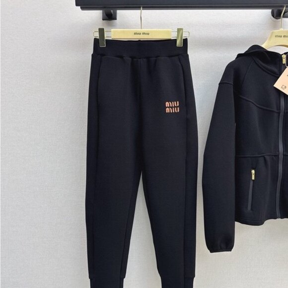 Miu Miu Black and Gold Logo Tracksuit - Picture 7 of 8